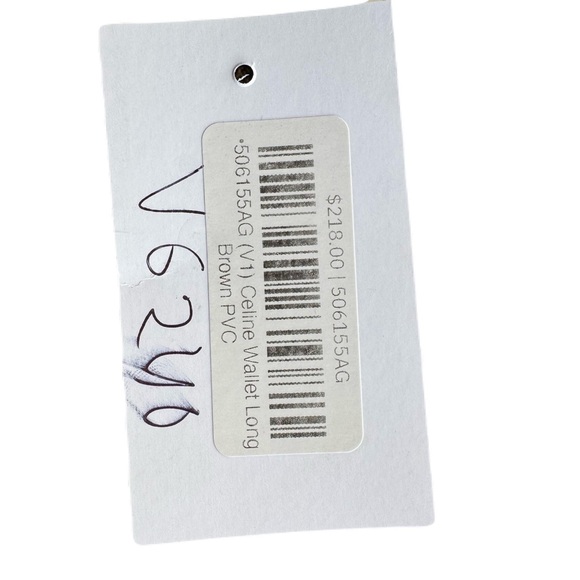 Celine Monogram Leather Long Wallet PVC W/ Kiss Lock And Gold Accents - Picture 9 of 16